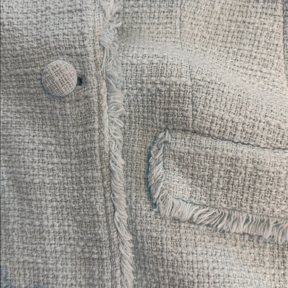 Cinq a Sept two piece suit, size 10, ice blue - Picture 6 of 10